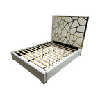 Mercer41 Upholstered Metal Platform Queen Bed