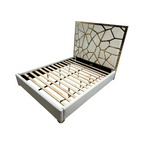 Mercer41 Upholstered Metal Platform Queen Bed