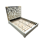 Mercer41 Upholstered Metal Platform Queen Bed