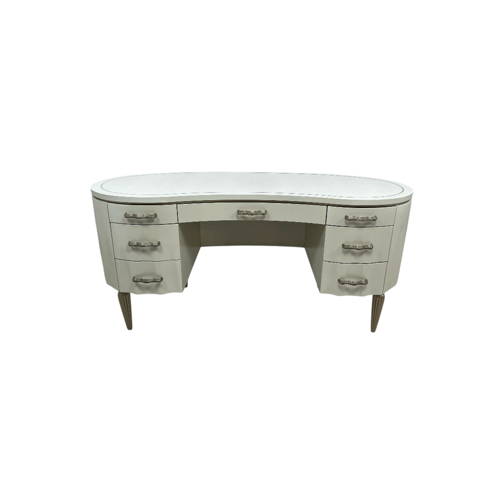 Michael Amini London Place Oval Executive Desk, 65" × 27.5" × 31" — image 2 of 4