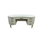Michael Amini London Place Oval Executive Desk, 65" × 27.5" × 31" — image 2 of 4
