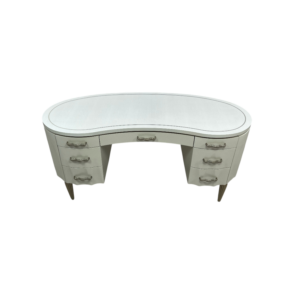 Michael Amini London Place Oval Executive Desk, 65" × 27.5" × 31" — image 3 of 4