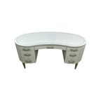 Michael Amini London Place Oval Executive Desk, 65" × 27.5" × 31" — image 3 of 4