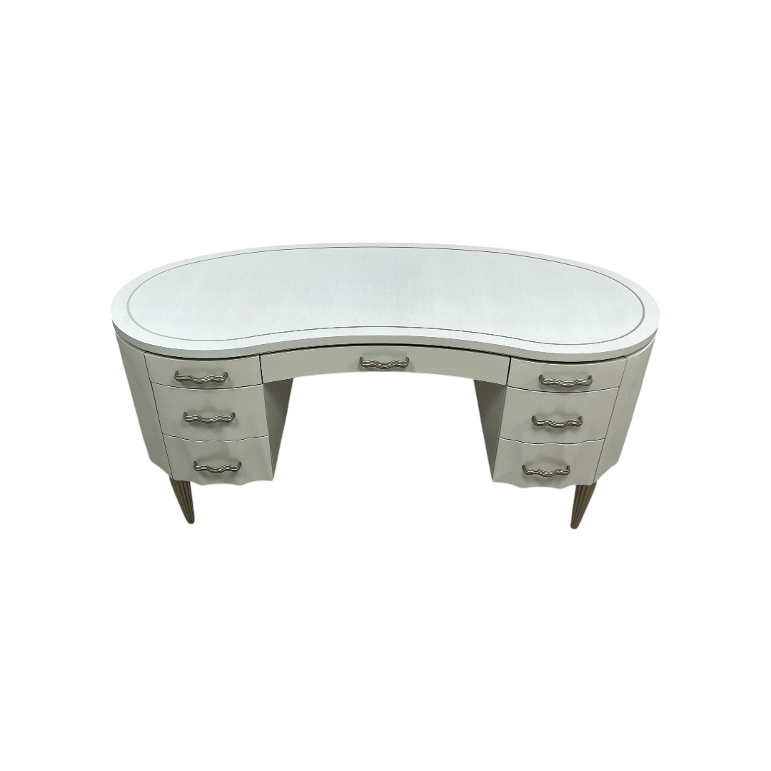 Michael Amini London Place Oval Executive Desk, 65" × 27.5" × 31" — image 3 of 4