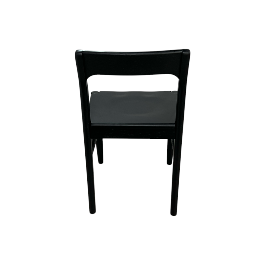 Moe's Home Owing Oak Wood Black Side Dining Chair Set of 6