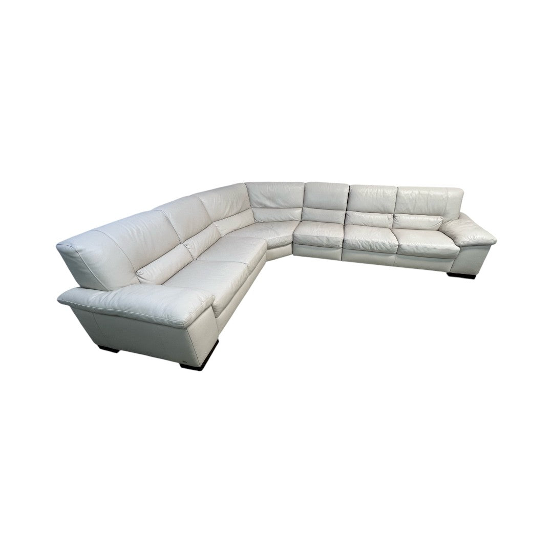 Natuzzi Italsofa Leather Two Piece Sectional