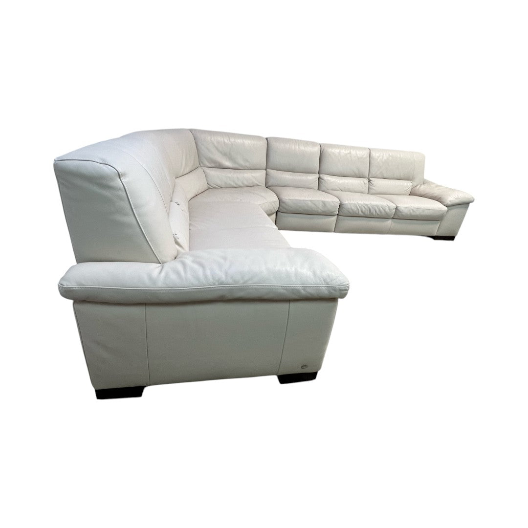 Natuzzi Italsofa Leather Two Piece Sectional