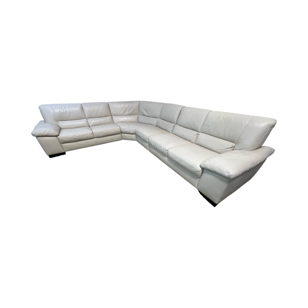 Natuzzi Italsofa Leather Two Piece Sectional