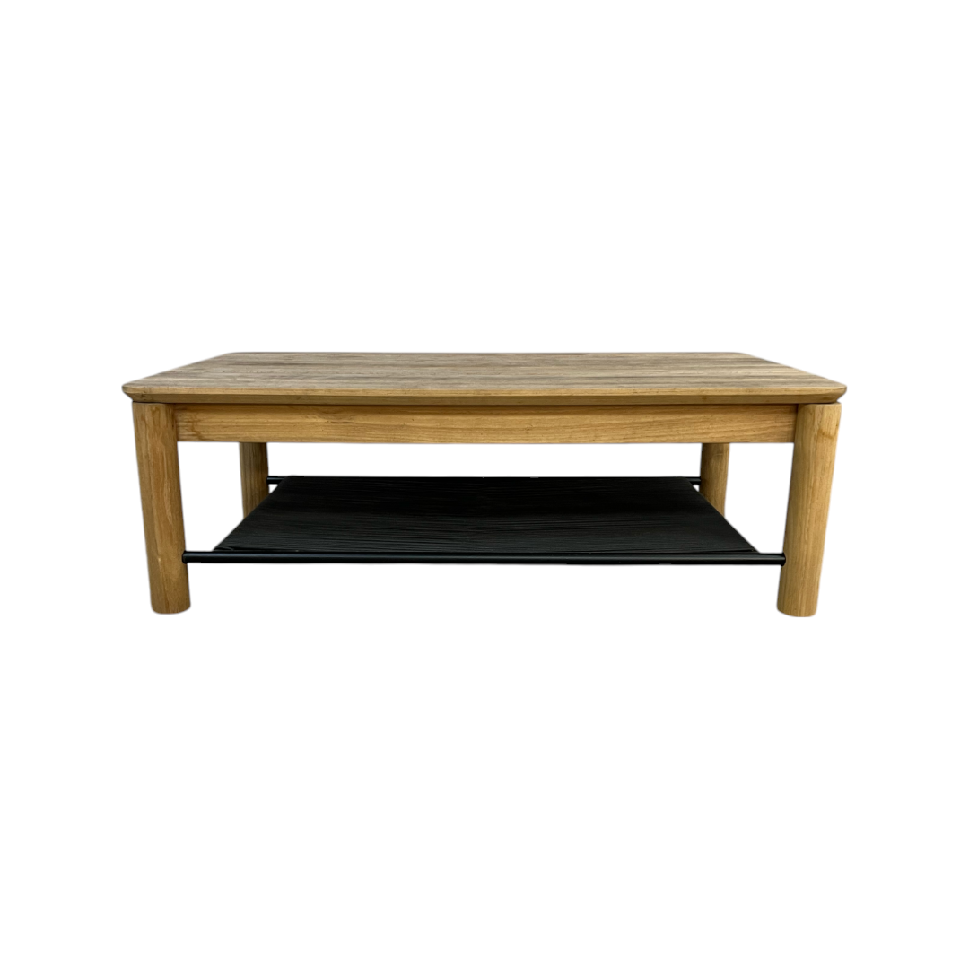 Neighbor Haven Solid Wood Top Coffee Table