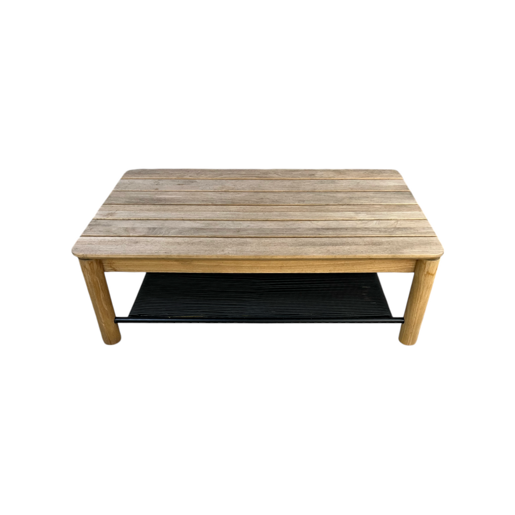 Neighbor Haven Solid Wood Top Coffee Table