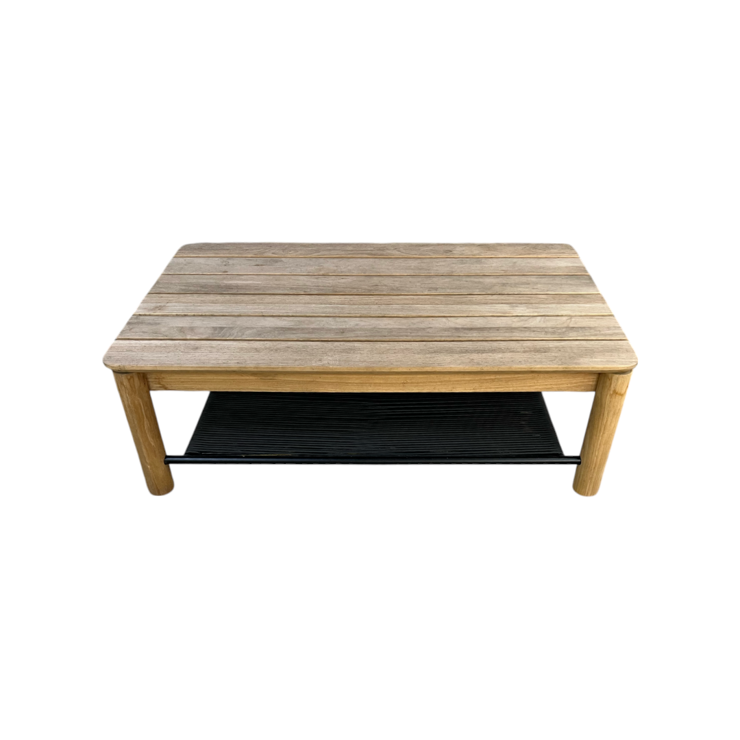 Neighbor Haven Solid Wood Top Coffee Table