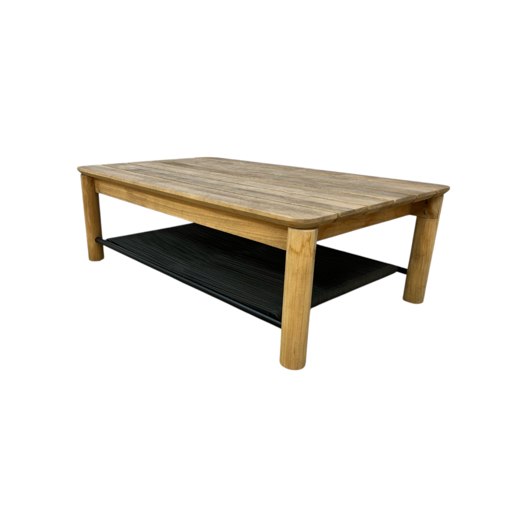Neighbor Haven Solid Wood Top Coffee Table