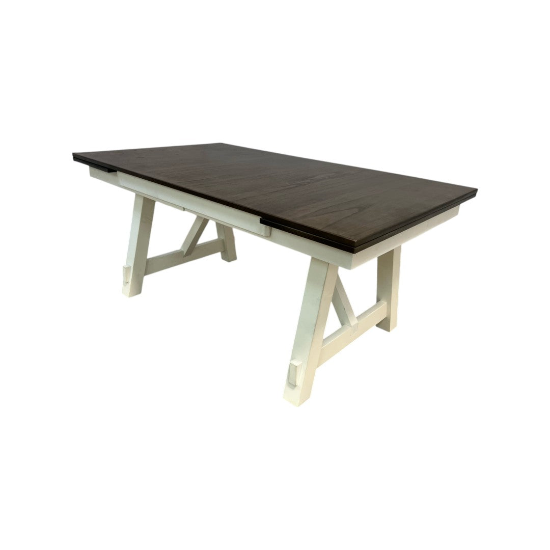 Ophelia and Co. Maribelle Chalk Gray Extendable Dining Table