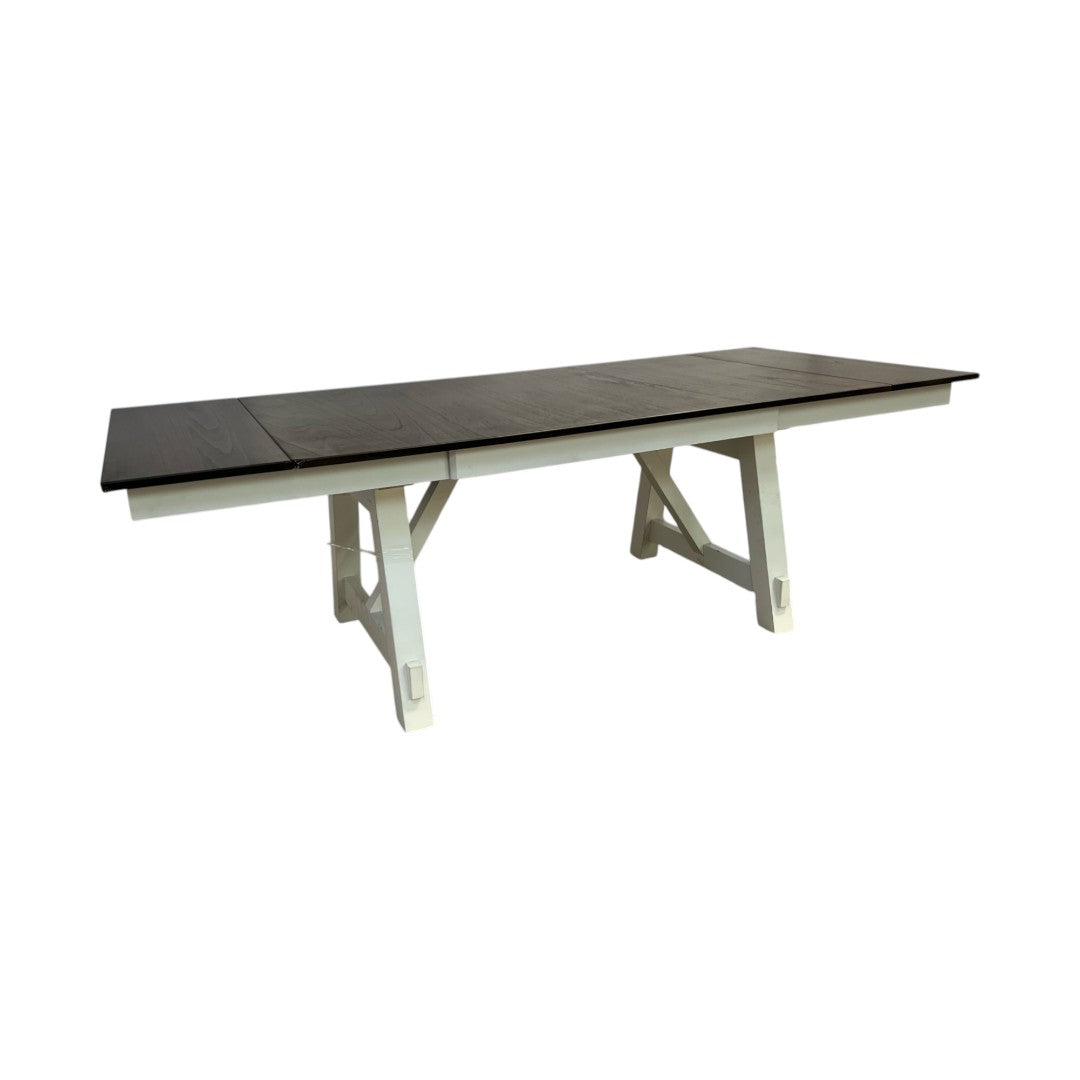 Ophelia and Co. Maribelle Chalk Gray Extendable Dining Table