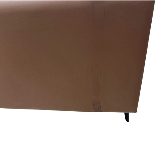 Orren Ellis Modern Two-Tone Faux Leather Sofa Collection with Flared Arms and Toss Pillows, image 14