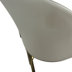 Orren Ellis Teferi Modern Luxury Dining Chair PU Leather Upholstery Stainless Steel Base (Set of 2)