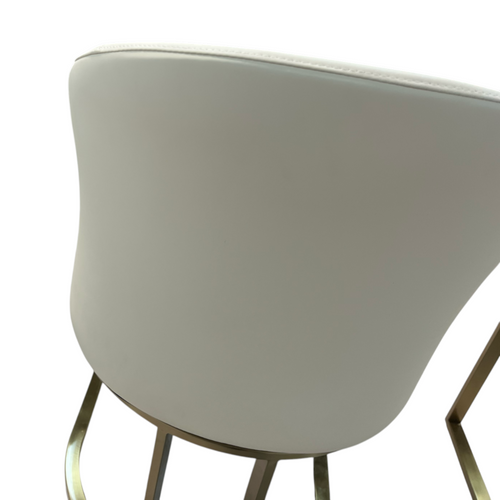Orren Ellis Teferi Modern Luxury Dining Chair PU Leather Upholstery Stainless Steel Base (Set of 2), image 17