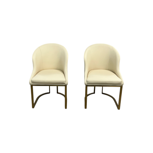 Orren Ellis Teferi Modern Luxury Dining Chair PU Leather Upholstery Stainless Steel Base (Set of 2), image 10