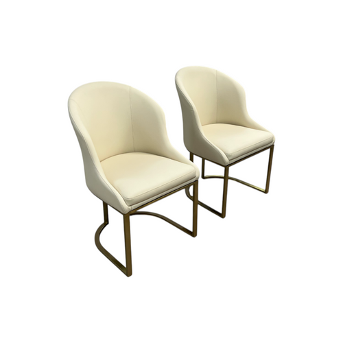 Orren Ellis Teferi Modern Luxury Dining Chair PU Leather Upholstery Stainless Steel Base (Set of 2), image 11