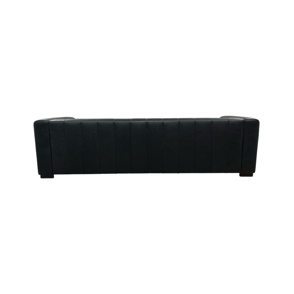 Poly and Bark Canale Leather Sofa - Onyx Black