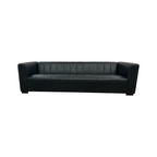 Poly and Bark Canale Leather Sofa - Onyx Black