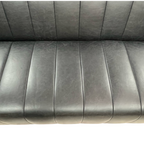 Poly and Bark Canale Leather Sofa - Onyx Black