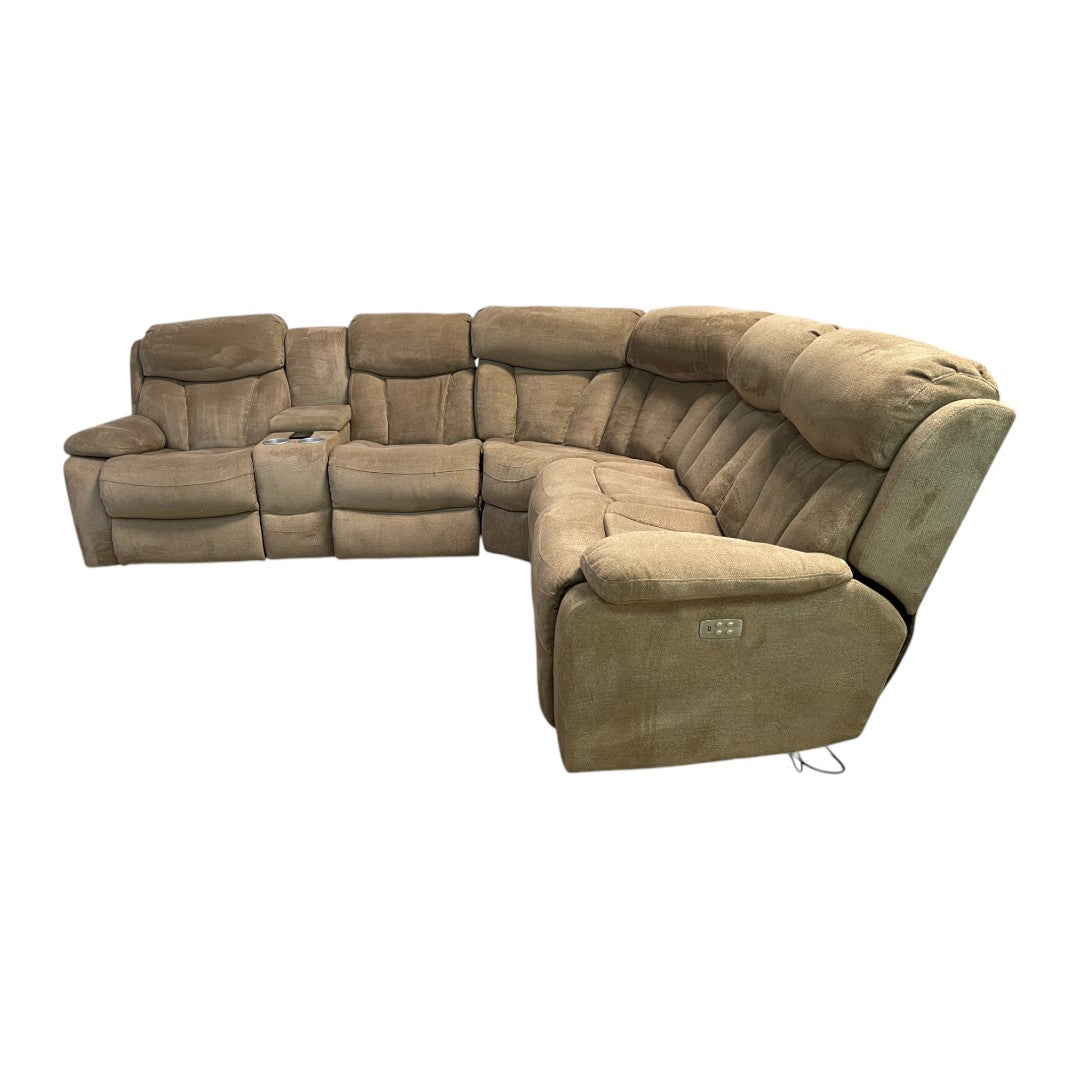 Raymour and Flanigan Sectional Couch with Recliners