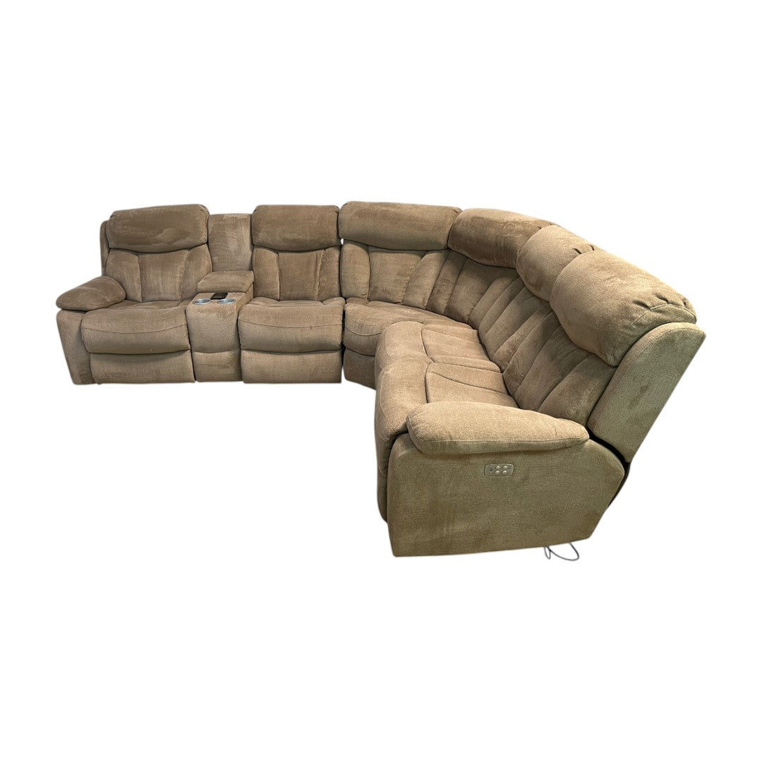 Raymour and Flanigan Sectional Couch with Recliners