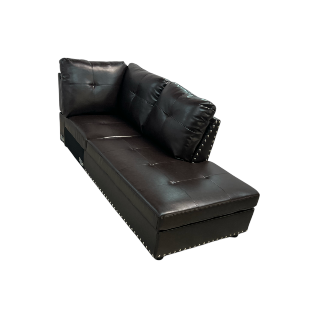 Red Barrel Studio Faux Leather Chaise