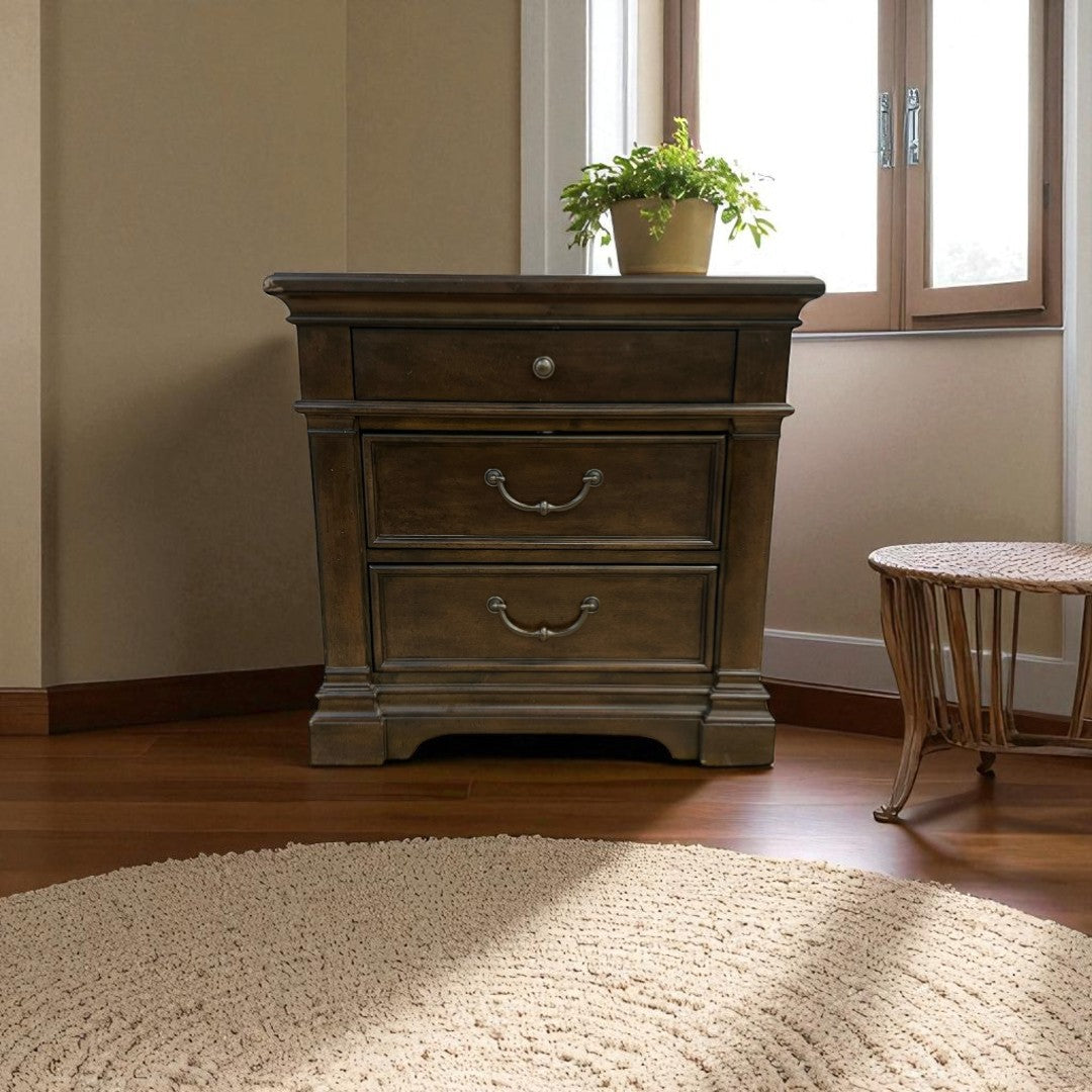 Red Barrel Studio Tawona Nightstand with Charging Station