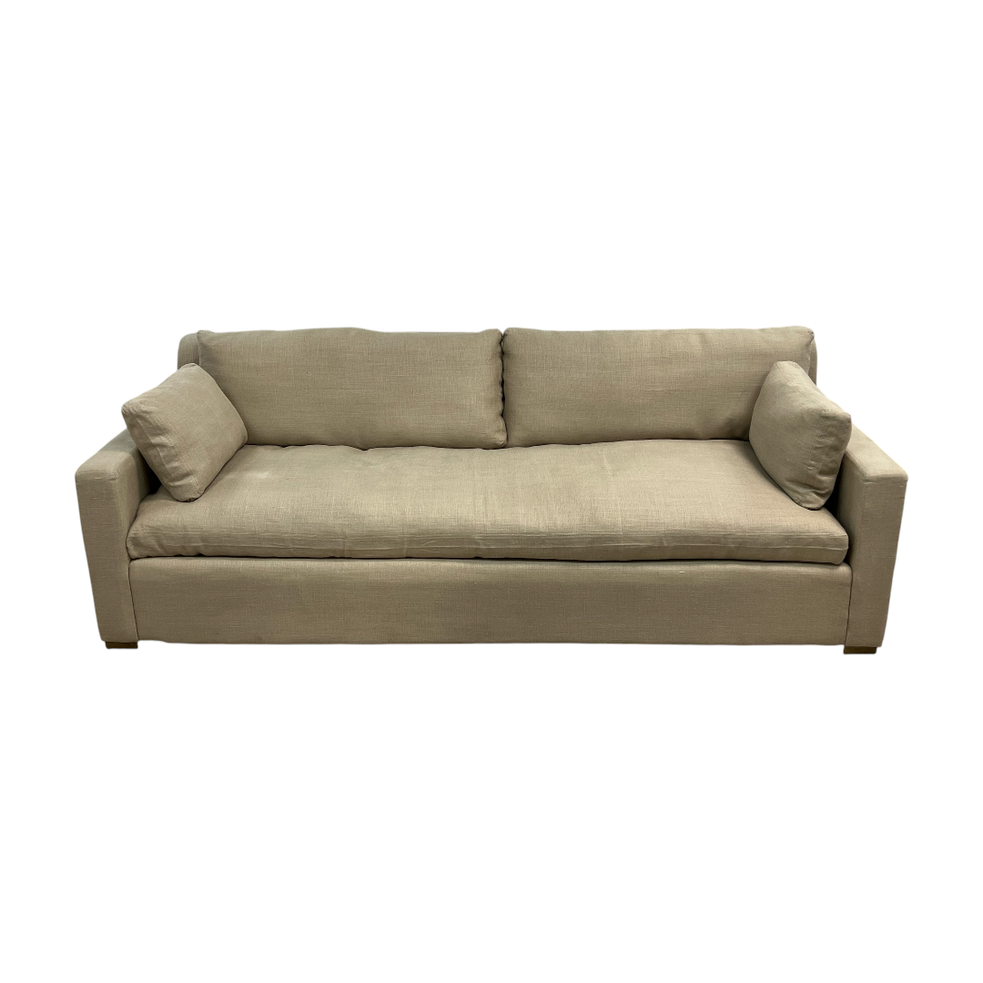 Restoration Hardware Belgian Track Arm Bench