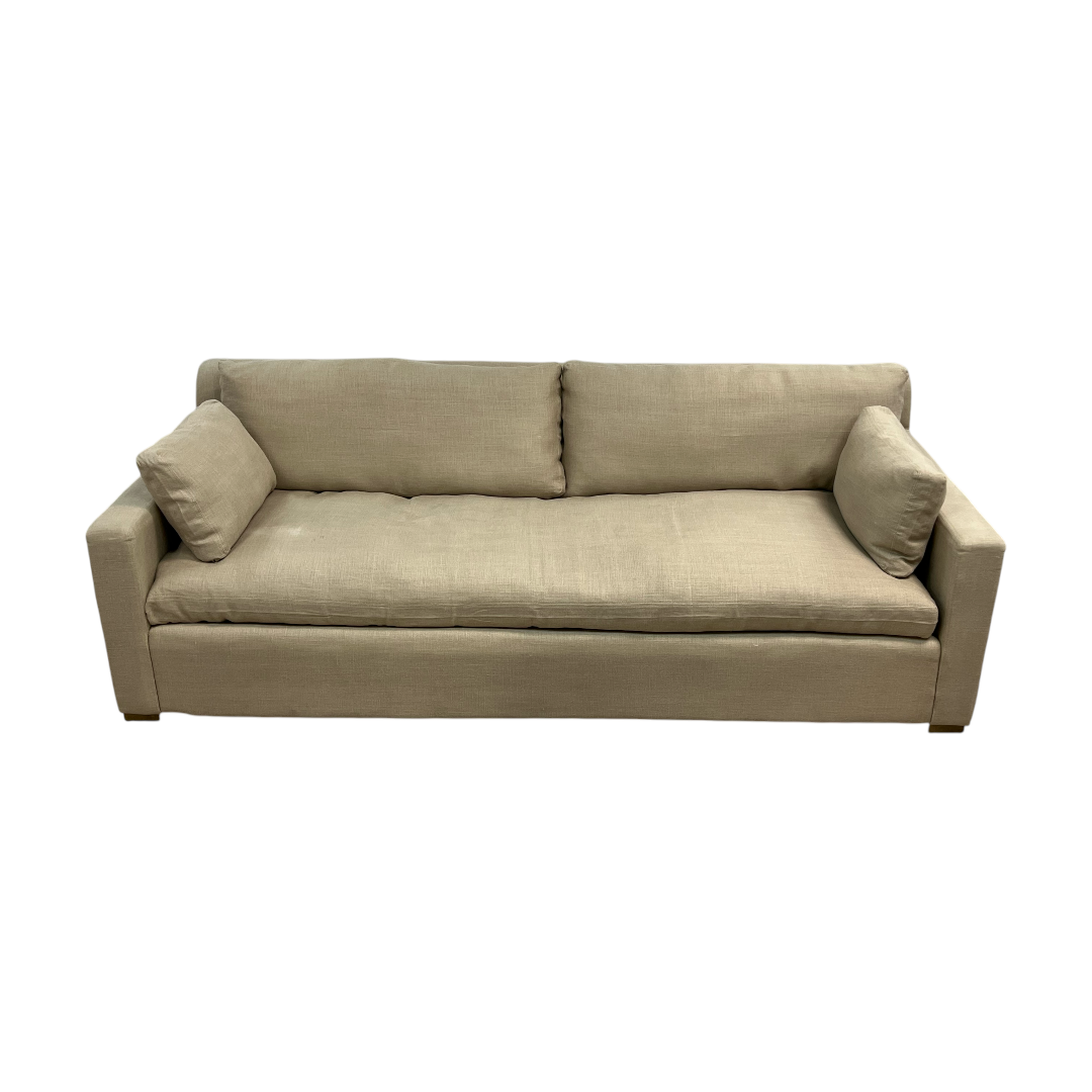 Restoration Hardware Belgian Track Arm Bench