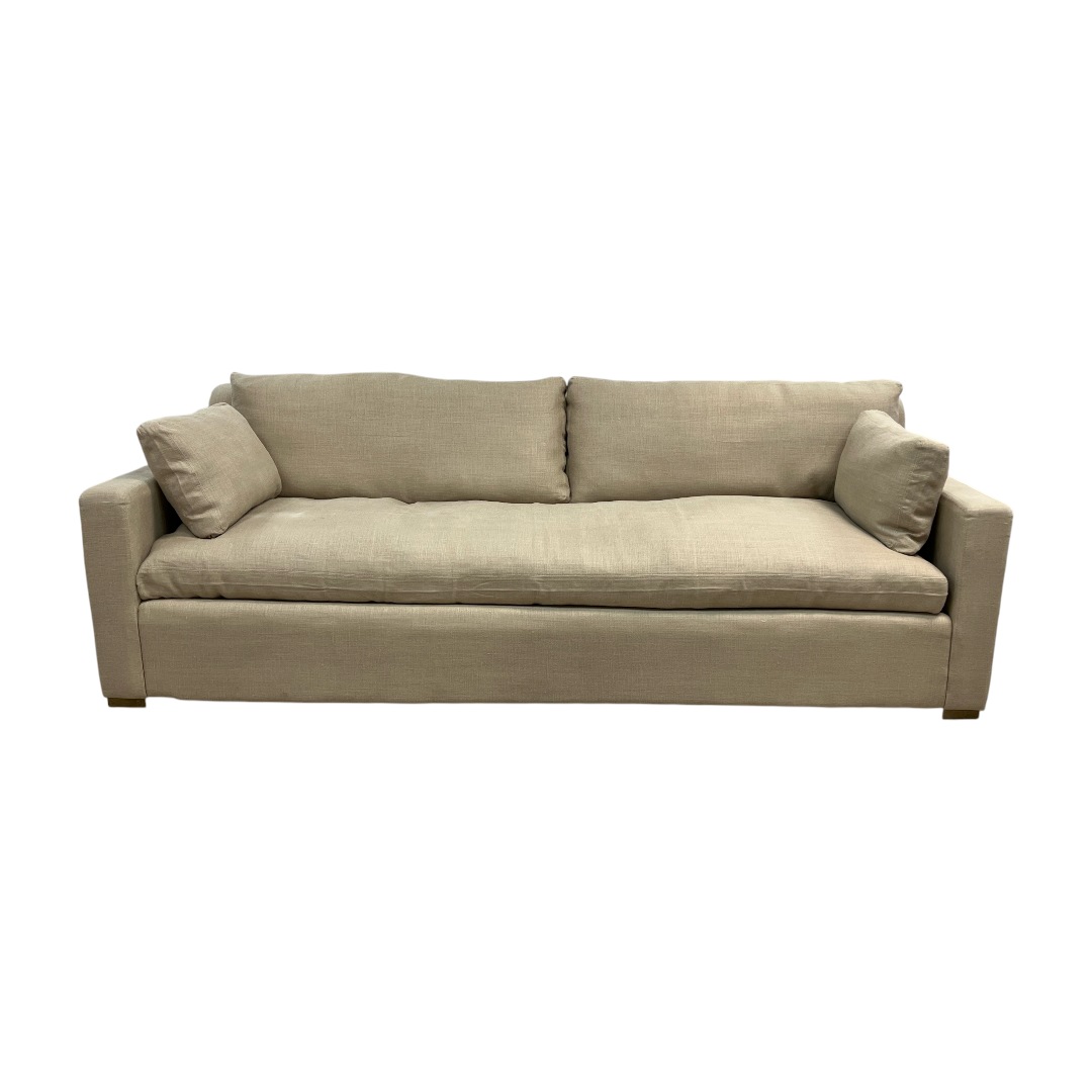 Restoration Hardware Belgian Track Arm Bench