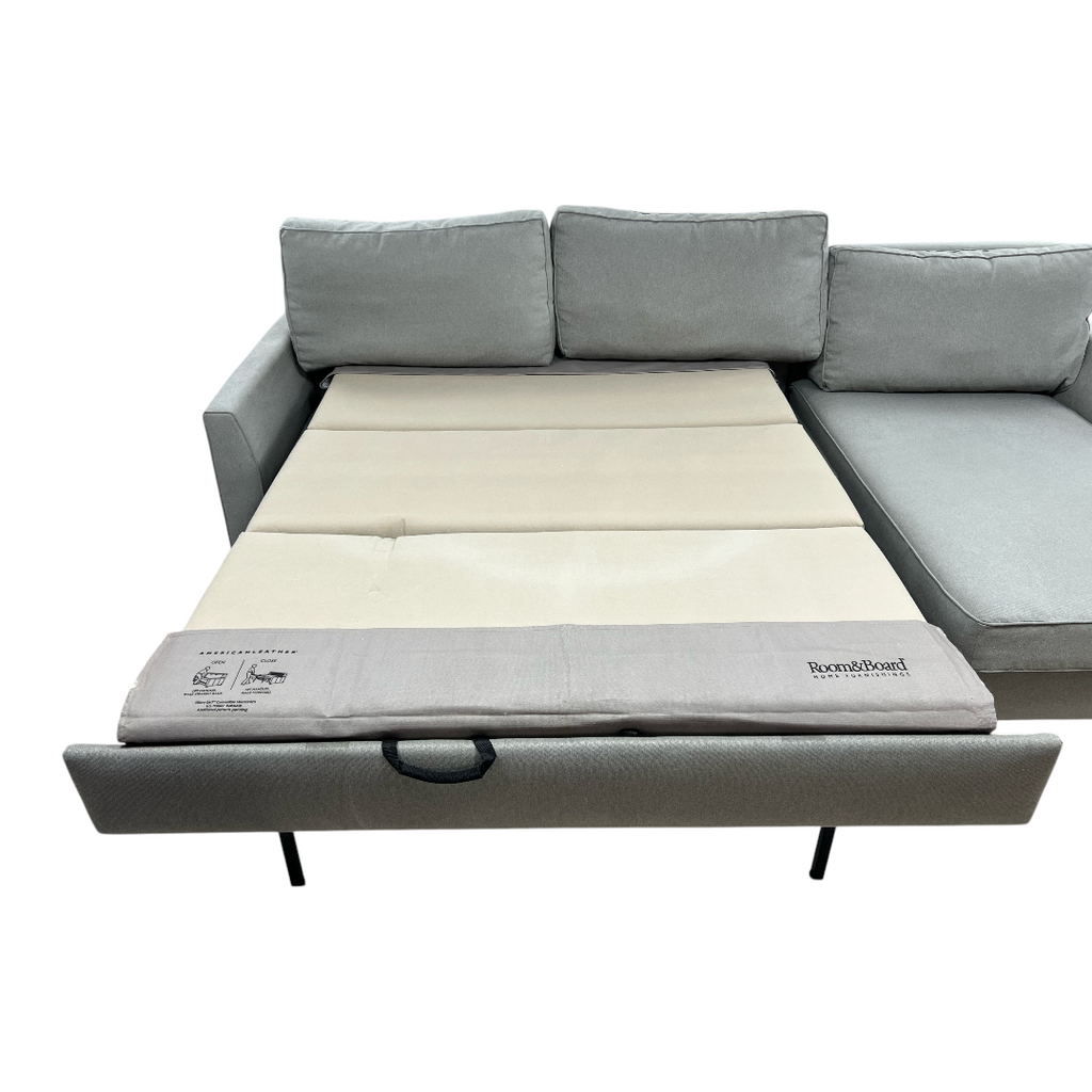Room and Board Berin Queen Sleeper Sectional Couch with Chaise