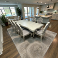 Rosdorf Park Elamin Extendable Double Pedestal Dining Set, 89" × 43" × 30" — image 1 of 4