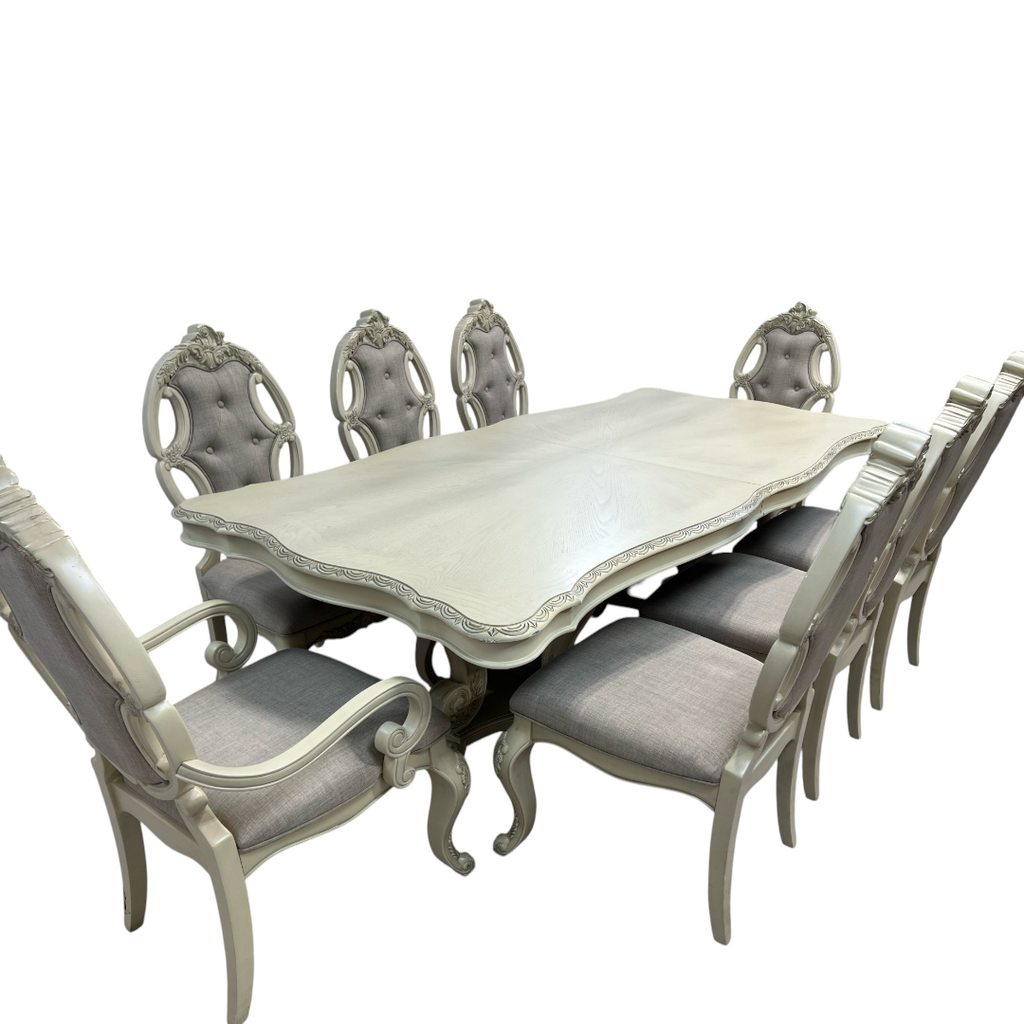Rosdorf Park Elamin Extendable Double Pedestal Dining Set