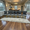 Rosdorf Park Tufted Dining Chair Set of 6, 22" × 20" × 37.5" — image 1 of 4