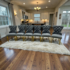 Rosdorf Park Tufted Dining Chair Set of 6, 22" × 20" × 37.5" — image 1 of 4