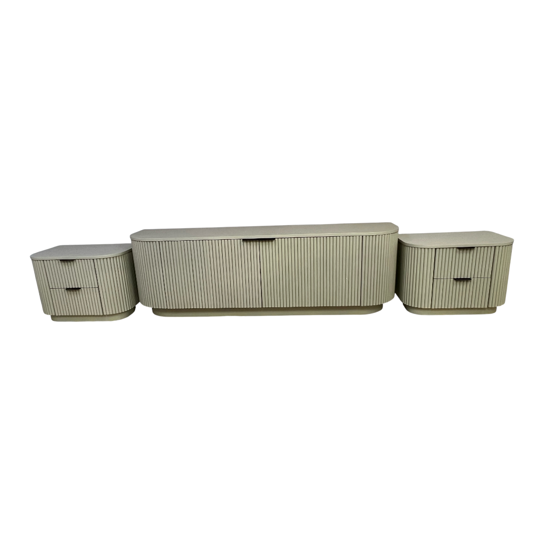 Rove Concepts Athena Media Console and Nightstand Set