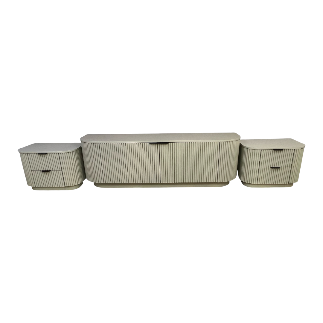 Rove Concepts Athena Media Console and Nightstand Set
