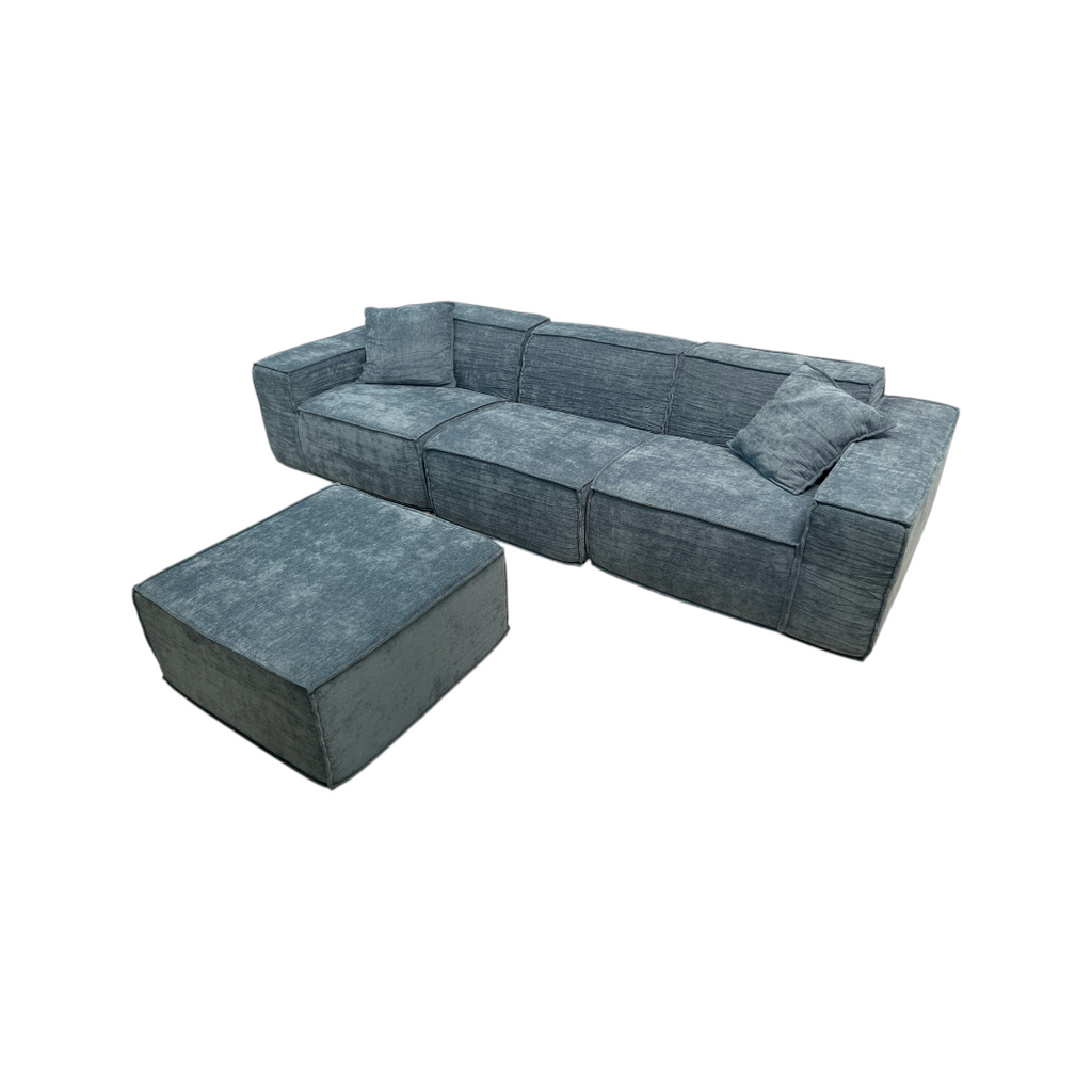 Rove Lab M1 Sofa Sectional and Ottoman - Hydrogen Blue