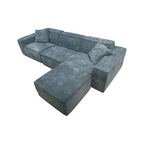 Rove Lab M1 Sofa Sectional and Ottoman - Hydrogen Blue