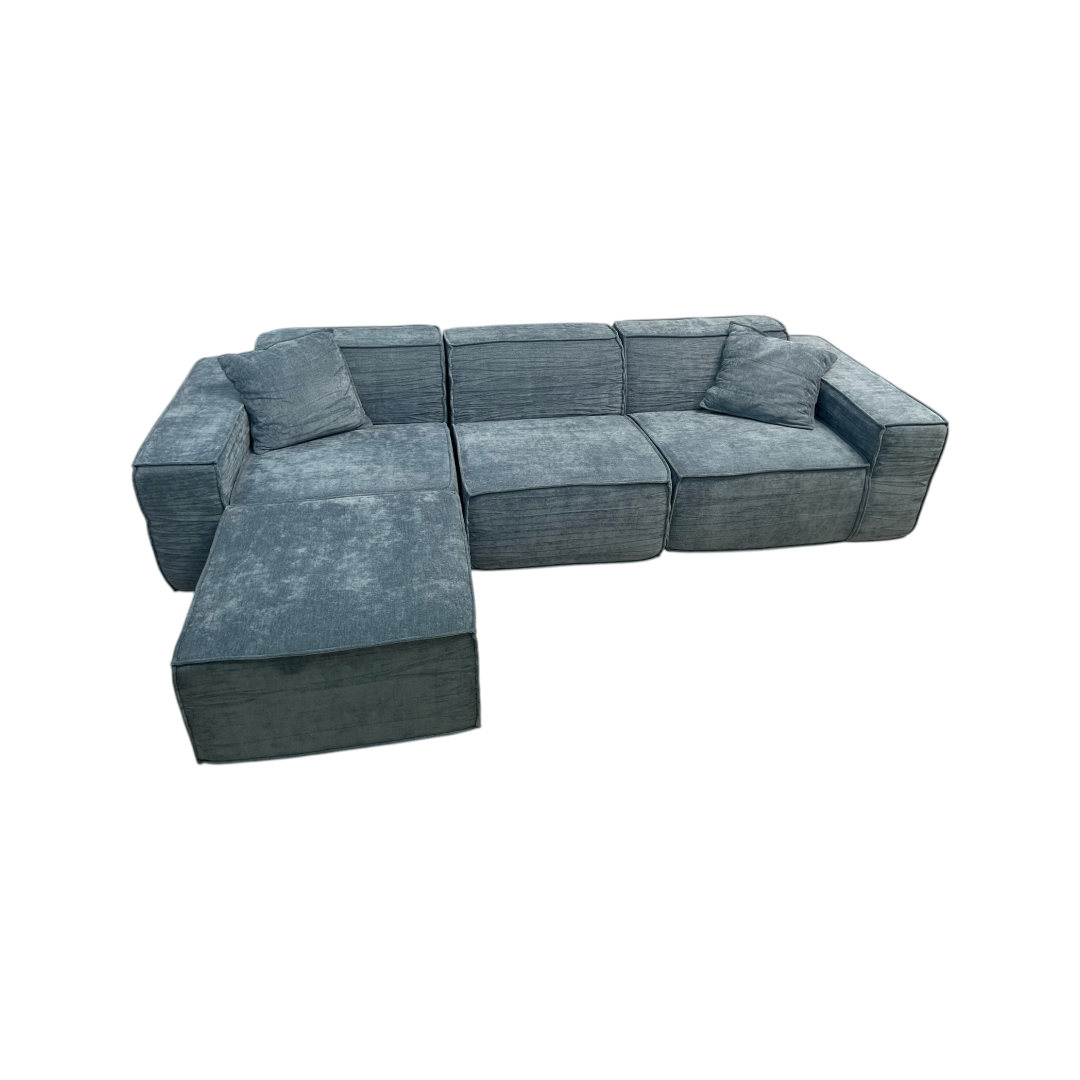 Rove Lab M1 Sofa Sectional and Ottoman - Hydrogen Blue