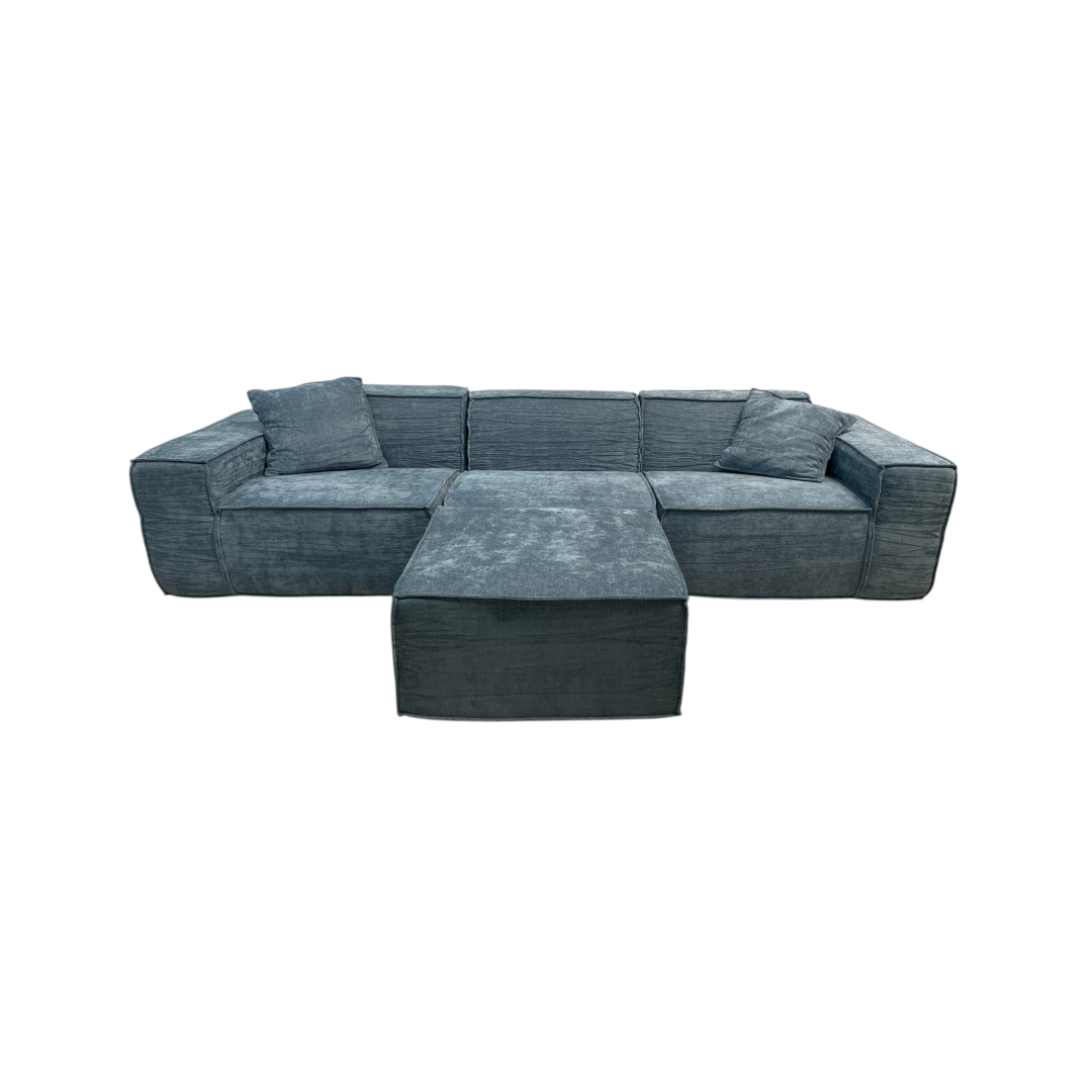 Rove Lab M1 Sofa Sectional and Ottoman - Hydrogen Blue