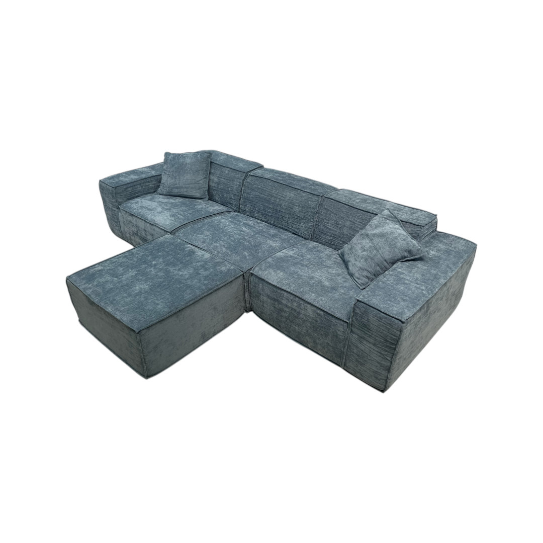 Rove Lab M1 Sofa Sectional and Ottoman - Hydrogen Blue