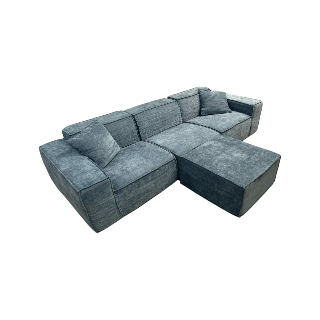 Rove Lab M1 Sofa Sectional and Ottoman - Hydrogen Blue
