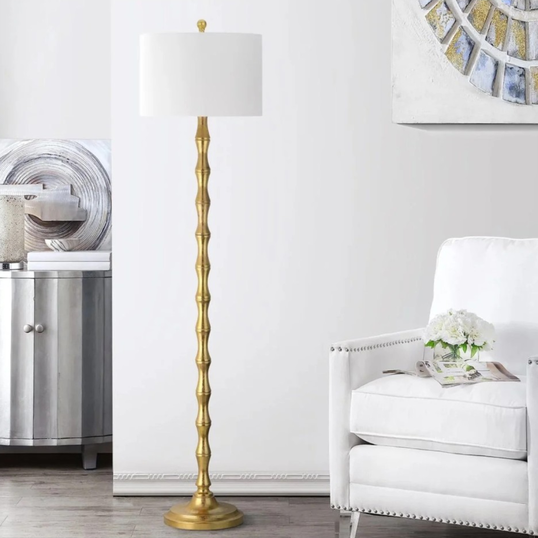 Safavieh Aurelia Floor Lamp-Antique Gold