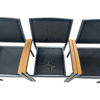 Safavieh Kaelan Stackable Chair - Black/Brown (Set of 6)