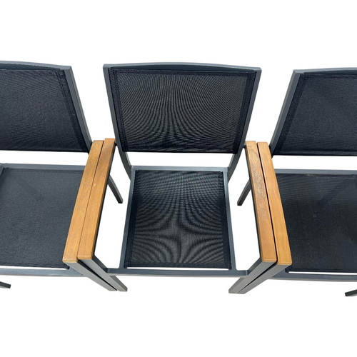 Safavieh Kaelan Stackable Chair - Black/Brown (Set of 6), image 11