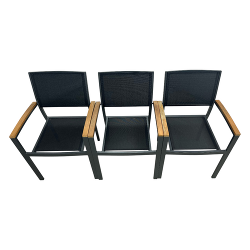 Safavieh Kaelan Stackable Chair - Black/Brown (Set of 6), image 12